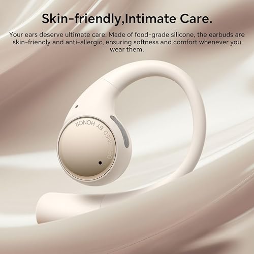 HONOR Earbuds Open Cuffie Senza Fili, Traduzione AI Live, 22 Ore Auricolari Bluetooth, 3 Microfono, IP54 Cuffie Wireless in Ear, Cuffie Bluetooth 5.2 con cancellazione attiva del rumore, Nero - Fashionser