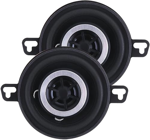 DriSentri Altoparlanti stereo per auto, 2 altoparlanti coassiali da 8,9 cm, audio professionale, 12 V, 200 W, universali, con tipo coassiale e frequenza completa, per la maggior parte dei sistemi - Fashionser