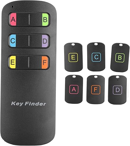 Trova chiavi, cerca chiavi wireless anti-smarrimento, allarme acustico remoto, promemoria localizzatore, con ricevitori da 6 pezzi, localizzatore di chiavi, localizzatore di animali, localizzatore di - Fashionser