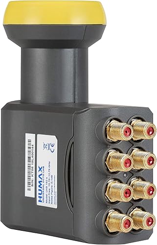 HUMAX Digital LNB 106s-B Quattro 4 uscite (1-multiswitch, custodia stagna, 40 mm alimentazione) 0,1 db Rumore - Fashionser