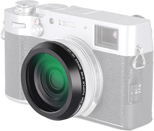 NEEWER Filtro di Protezione UV per Fotocamere Serie X100, Vetro Ottico Multistrato HD Accessorio per Filtro Lente Compatibile con Fujifilm X100 X100S X100F X100T X100V X100VI (Telaio Argento) - Fashionser