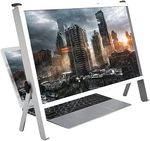 Supporto pieghevole per computer portatile, lente d'ingrandimento per schermo per ipovedenti, per telefoni cellulari e laptop, essenziale per gli anziani - Fashionser