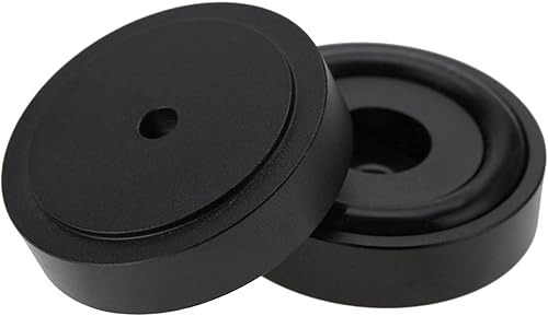 ASHATA Piedini per Amplificatore, Piedini per Amplificatore 40x10mm Piedini per Isolamento Cono in Lega di Alluminio Piedini per Base di Isolamento, per Altoparlanti HiFi,4 - Fashionser