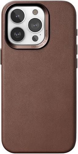 Custodia in pelle, cover per cellulare compatibile con iPhone 15 Pro Sleeve nero - Aloe Vera Provenienza sostenibile dalle piante - Fashionser