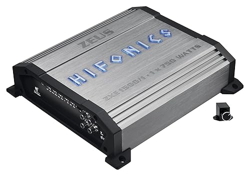 Hifonics ZXE1500/1 | 750 Watt RMS Mono Digital Amplificatore Monoblock 12 V Amplificatore Auto Bass Subwoofer Telecomando - Fashionser