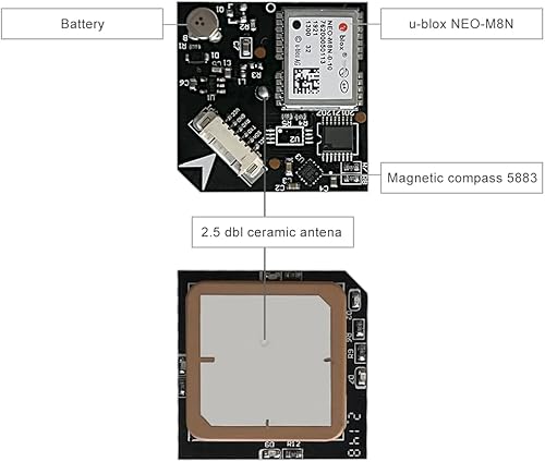 HAWK’S WORK Pixhawk 2.4.8 + M8N GPS + Staffa Antivibrazioni + Staffa GPS + Adesivi in Schiuma - Fashionser