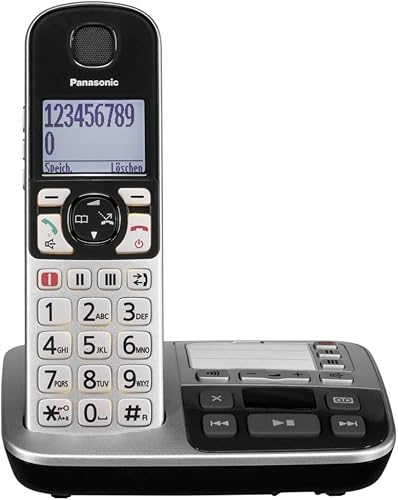 Panasonic KX-TGE520GS telefono Telefono DECT Nero, Argento Identificatore di chiamata - Fashionser
