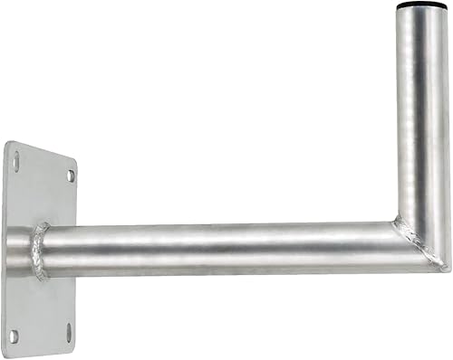 PremiumX Supporto da Parete in Alluminio da 40 cm con Grande Piastra di Montaggio per Antenne Paraboliche e Satellitari - Garantito per Sicurezza e Affidabilità - Fashionser