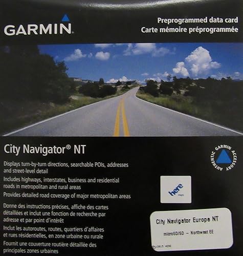 Garmin City Navigator Per NT Mappatura Micro/SD Card, Nero - Fashionser