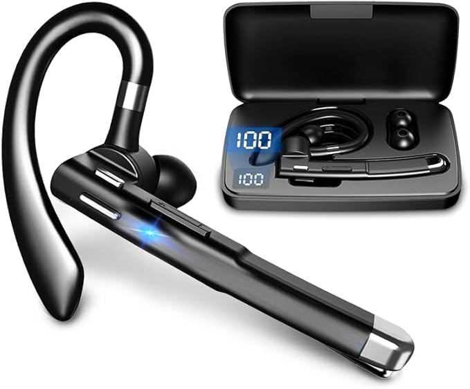 SLuB Bluetooth 5.3+EDR, design mono-auricolare, in-ear, rotazione a 360°, adatto per orecchio sinistro e destro, cancellazione del rumore, chiamate chiare, qualità del suono HiFi, comodo da indossare - Fashionser