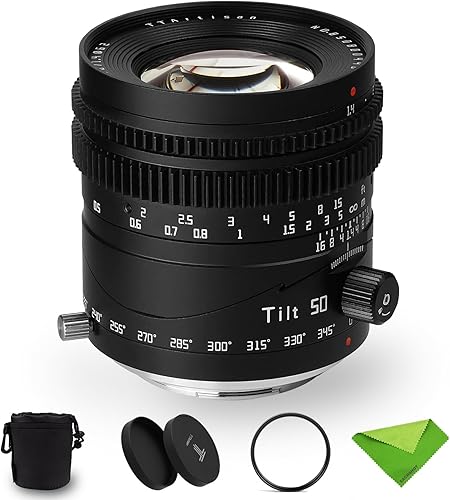 TTArtisan 50mm F1.4 Tilt Obiettivo con attacco L, obiettivo full frame con messa a fuoco manuale ad ampia apertura per Leica L-Mount T/TL/TL2 per Panasonic S1/S1M/S1R/S1RM/S1H/S1K/S5/S5K/S5C - Fashionser