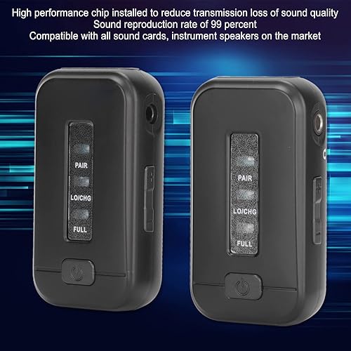 ciciglow di Monitoraggio Dell'orecchio Wireless, Incluso Trasmettitore e Ricevitore Monitoraggio degli Auricolari Stereo Senza Ritardo 2.4G per Trasmissioni in Diretta con Banda da Palco in - Fashionser