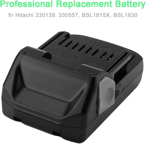 Shentec 18V 3000mAh Li-ion Hitachi 18V Caricabatterie Compatibile con Hitachi 339782 BSL1830C BSL1815X BSL1815S BSL1830 330139 330557 - Fashionser