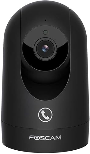 Foscam R8M telecamera di sorveglianza interna girevole e orientabile 4K 8MP Dual Band WLAN con rilevamento radar e funzione di tracciamento automatico (nero) - Fashionser