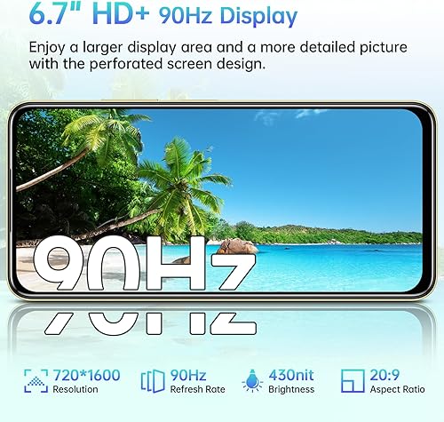 OUKITEL C65 Smartphone Android 15, 6.7' HD+ 90Hz Telefono Cellulare, 16GB+128GB/1TB Telefoni, 50MP Cellulari, 5150mAh, 4G Dual SIM/Fingerprint/OTG/3.5mm Jack/3 Card Slots/GPS - Fashionser