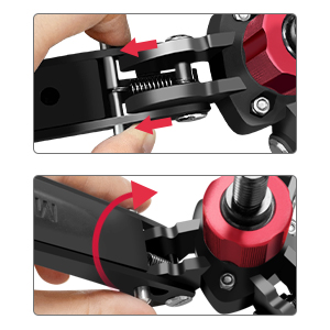 Manbily Mini treppiede base per monopiedi 3/8" vite desktop con piedi monopiede supporto per fotocamera