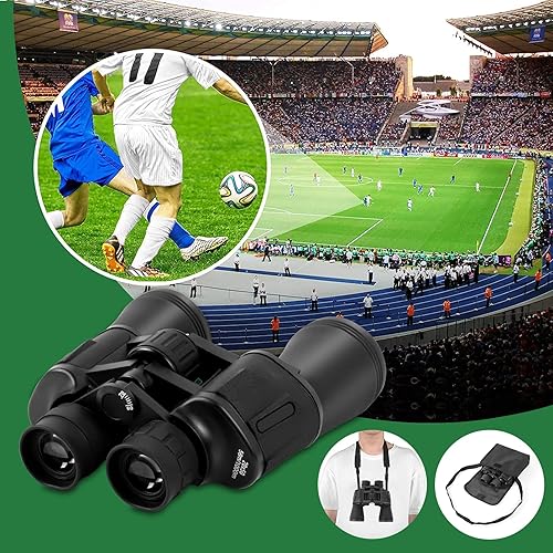 Hacos Binocolo Professionale per Adulti 20 x 50,Prisma BAK e Obiettivo FMC,Portatile HD Binocolo con adattatore per smartphone,per Adulti per il Birdwatching,Concerti,Caccia,Viaggi,Eventi Sportivi - Fashionser
