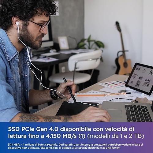 WD Blue SN580, 1 TB, M.2 2280 fino a 4150 MB/s (Ricondizionato) - Fashionser