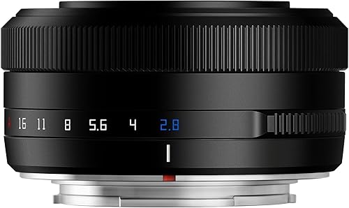 TTARTISAN 27mm F2.8 Obiettivo della fotocamera per Fuji X Mount Messa a fuoco automatica APS-C Metallo Leggero Portatile Obiettivo Supporto Occhi Tracking (nero) - Fashionser