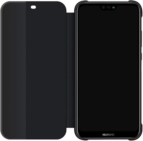 Huawei P20 Lite Custodia Flip, Accessorio Originale, Nero - Fashionser