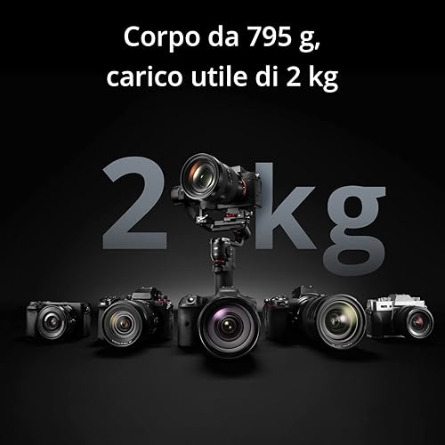 DJI RS 3 Mini, Stabilizzatore leggero a 3 assi per Canon/Sony/Panasonic/Nikon/Fujifilm, Carico utile testato di 2 kg, Controllo dell’otturatore a Bluetooth, Riprese verticali native - Fashionser