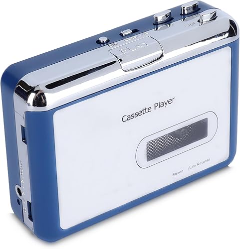 Lettore di Cassette Bluetooth, Lettore di Nastri con Retromarcia Automatica in ABS Uscita Bluetooth per Altoparlante per Cuffie con Capovolgimento Automatico del Nastro - Fashionser