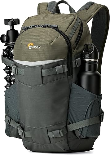Lowepro Flipside Trek Zaino Flipside, Zaino Fotografico per Fotocamere DSLR e Obiettivi Multipli, Zaino Macchina Fotografica per Tablet, Treppiede, Colore Grigio, Verde Scuro - Fashionser