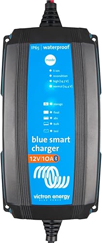 Victron Energy Blue Smart IP65 12-Volt 10 amp 230V, Caricatore Batteria, Bluetooth (CEE 7/17) - Fashionser