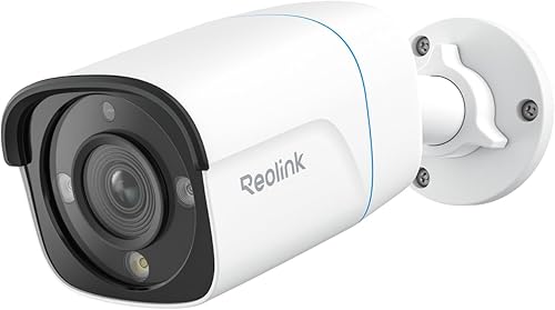 Reolink 4K Telecamera PoE Esterno Professionale, Grandangolo Diagonale 125°, Rilevamento di Uomo/Veicolo/Animale, Protezione Perimetrale, Audio Bidirezionale, Faretto Integrato, Impermeabile, RP-PCB8M - Fashionser