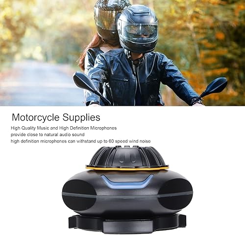 Cuffie per Casco Moto a Conduzione Ossea 5.0, IP68 Impermeabili, Alta qualità del Suono, Guida, Sport All'aria Aperta, Musica, Telefonate - Fashionser