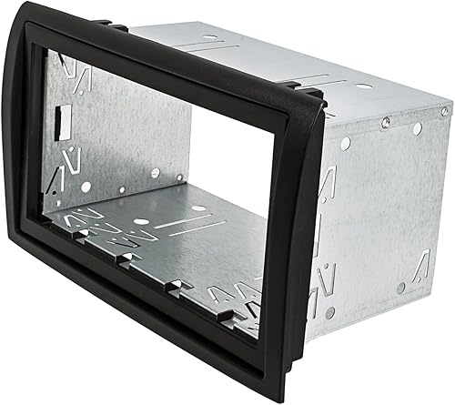 2414-062 Set cornice radio doppio DIN compatibile con Fiat Ducato Peugeot Boxer Citroen Jumper Relè nero con kit di installazione veicolo con predisposizione radio - Fashionser