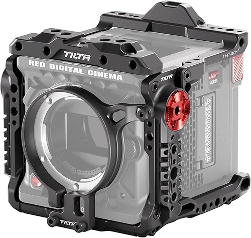 Tilta Gabbia per fotocamera completa compatibile con RED KOMODO-X con supporto adattatore obiettivo e piastra di base a sgancio rapido - Nero TA-T53-FCC-B - Fashionser