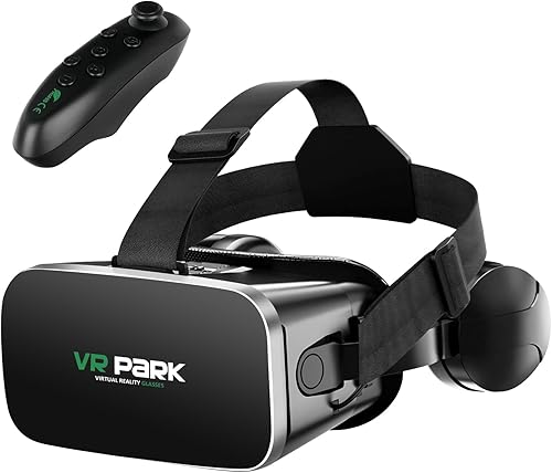 Dittybuy Visore Realtà Virtuale - Occhiali 3D VR per Cellulare, Anti-Blue Light VR Headset Occhiali Realtà Virtuale 3D per Bambino Regalo Adulto, Compatibile con iPhone | Android 4.0-6.7 pollici - Fashionser