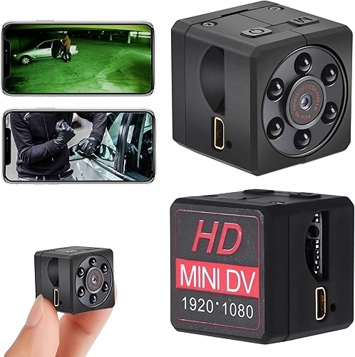 Mini Telecamera Spia Nascosta Con Immagini Full HD, Con Visione Notturna E Rilevamento Di Movimento - Funziona Senza Wifi, Include Scheda SD Da 32 GB, Per Parcheggi E Luoghi Senza Accesso A Internet - Fashionser