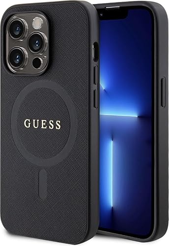 GUESS GUHMP15XPSAHMCK - Custodia rigida per iPhone 15 Pro Max 6.7', colore: Nero - Fashionser