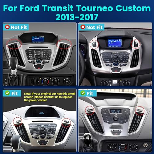2G+64G Android Autoradio Per Ford Transit Tourneo Custom 2013-2021 con Wireless Carplay e Android Auto, Autoradio Touch Screen da 9 Pollici Con WiFi, Navigazione GPS, Bluetooth, FM RDS - Fashionser