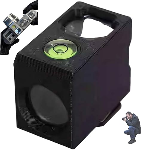 Mirino ottico a livello della vita da 50 mm con supporto per scarpa regolabile, strumento di inquadratura di precisione, esperienza di ripresa migliorata con livella a bolla e protezione per slitta - Fashionser