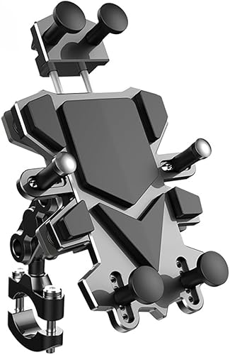 Porta Cellulare Moto per Harley Davidson Ultra Limited CVO, 360° Rotazione Supporto Telefono Moto Antivibrazione Impermeabile Staffa di Navigazione Moto Accessori Moto,Rearview Mirror Model - Fashionser