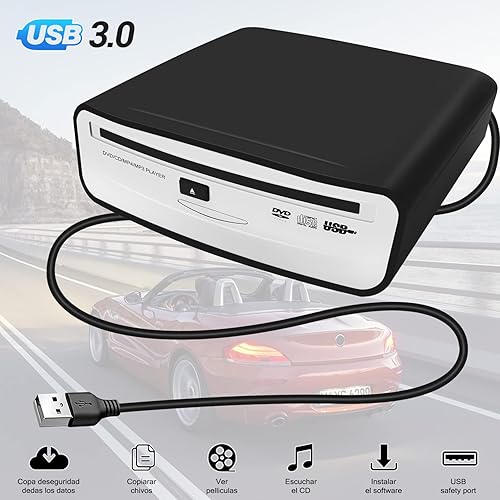Fayrimi Interfaccia USB 2.0 Autoradio CD/Dvd Dish Box Player Stereo Esterno per Android - Fashionser