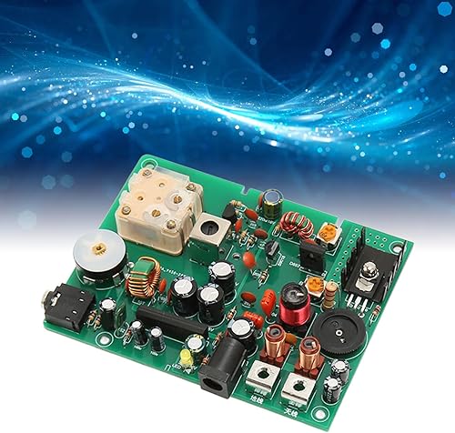Kit Trasmettitore AM, Trasmettitore Radio a Onde Medie Regolabile 530‑1600 KHZ Fai da Te per Esperimenti Scolastici, 20‑500 MW, da 2‑5 M, Ingressoda 3,5 Mm, Materiale PCB - Fashionser