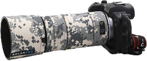 Copriobiettivo impermeabile per Canon RF 100-400 mm F5.6-8 IS USM, custodia protettiva per obiettivo, #23, marrone, giungla - Fashionser