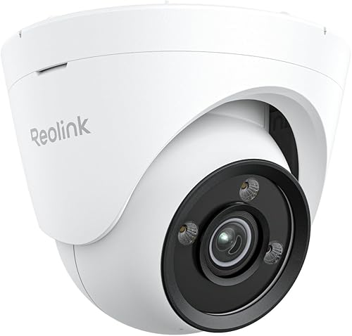 Reolink PoE 4K Telecamera Esterno, Visione Notturna a Colori ColorX, HDR, Super Apertura F1,0, Sensore 1/1,8', Rilevamento di Uomo/Veicolo/Animale, Faretti, Sirena, Audio Bidirezionale, CX820 - Fashionser