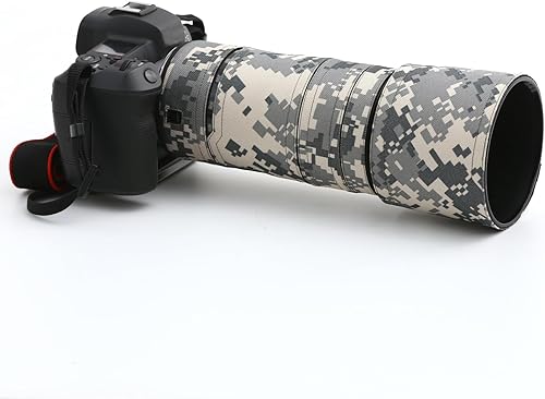 Copriobiettivo impermeabile per Canon RF 100-400 mm F5.6-8 IS USM, custodia protettiva per obiettivo, #23, marrone, giungla - Fashionser