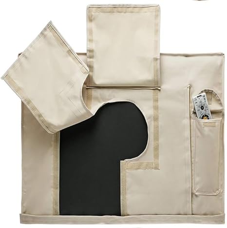 Copertine TV Copertura TV Esterna Resistente alle intemperie e Antipolvere Beige Compatibilità TV 22 '- 65' Proteggi Schermo TV Copertura TV Esterna Patio Giardino per TV Esterne(Black,30-32) - Fashionser