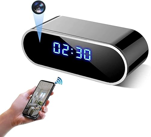 Sveglia 4K FULL UHD WiFi Telecamera spia rossa Videocamera Mini DV Videoregistratore portatile Supporto Android iPhone App Vista Telecomando 140 Angolo di visione notturna Rilevamento del movimento - Fashionser