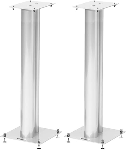 Norstone Stylum 3 Stand per Diffusori, 80 cm, Bianco - Fashionser