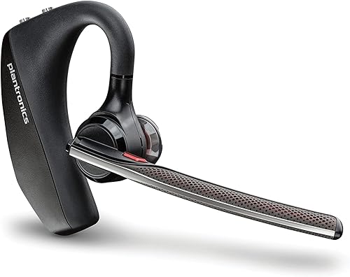 Poly Voyager 5200, Auricolare Senza Filo, Connessione Bluetooth 5.0 e USB-A, Cancellazione Eco, Comandi sul Dispositivo, Imbottitura in Similpelle, Autonomia 7 Ore, Compatibile con Windows e mac, Nero - Fashionser