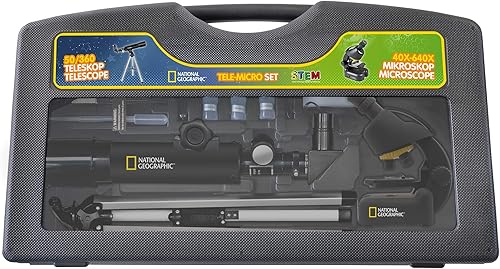 National Geographic Telescopio + microscopio compatto con supporto per smartphone - Fashionser