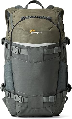 Lowepro Flipside Trek Zaino Flipside, Zaino Fotografico per Fotocamere DSLR e Obiettivi Multipli, Zaino Macchina Fotografica per Tablet, Treppiede, Colore Grigio, Verde Scuro - Fashionser