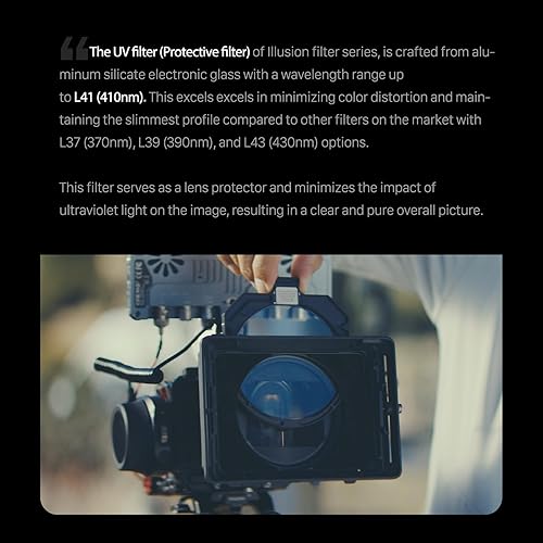 TILTA Illusion 95 mm L41 Filtro UV compatibile con la scatola opaca Tilta Mirage, filtro circolare per fotocamere DSLR Accessori fotografici TF-95-UV - Fashionser